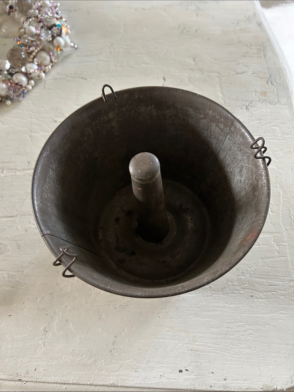 Vintage Metal Poffert Mold